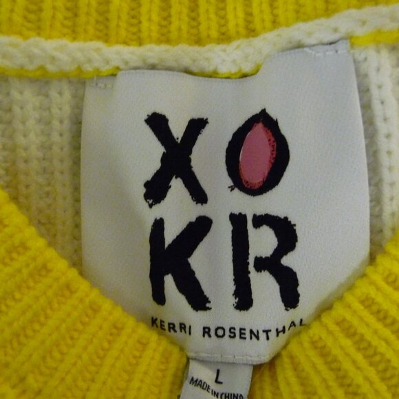Kerri Rosenthal Sweater Anthropologie Smiley Sun Size Large - Picture 6 of 7